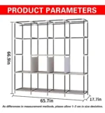 Armario Closet Tela 4 Cuerpos Organizado
