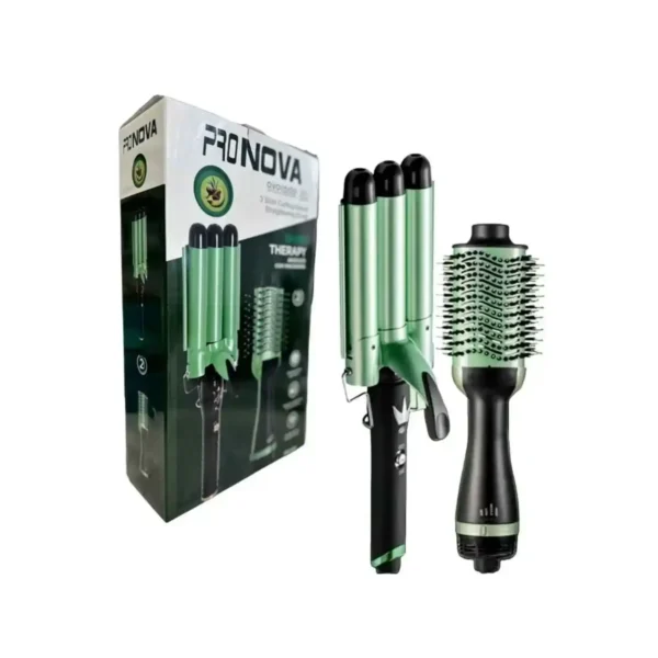Combo Pinza Sirena Y Cepillo Secador Zo