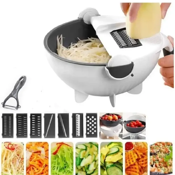 Cortador Verduras 9en1 Cesta Multifuncio