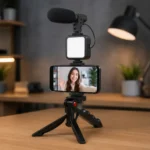 Grabacion Tripode Microfono Led
