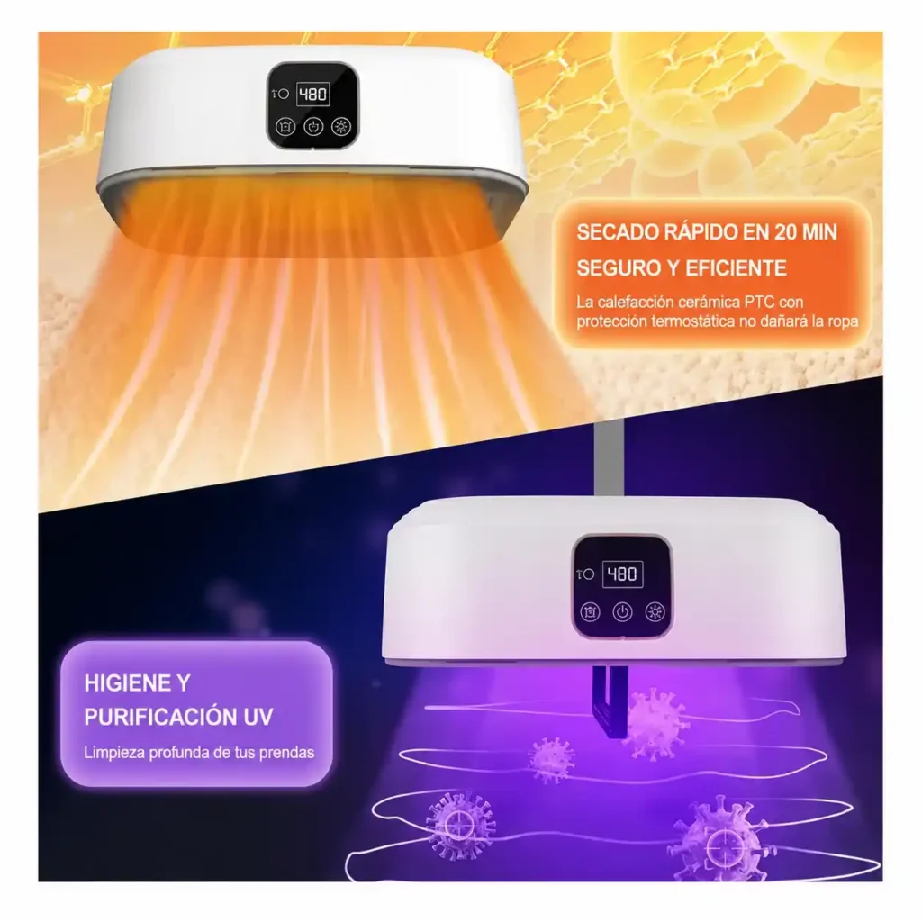Secador De Ropa Portatil Retractil 110v