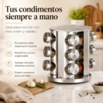 Organizador De Especias 12 Piezas Tv