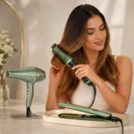 Combo Cepillo Secador Plancha Aguacate