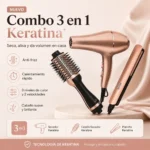 Combo Cepillo Secador Plancha Keratina