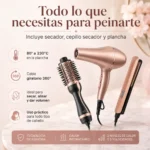 Combo Cepillo Secador Plancha Keratina