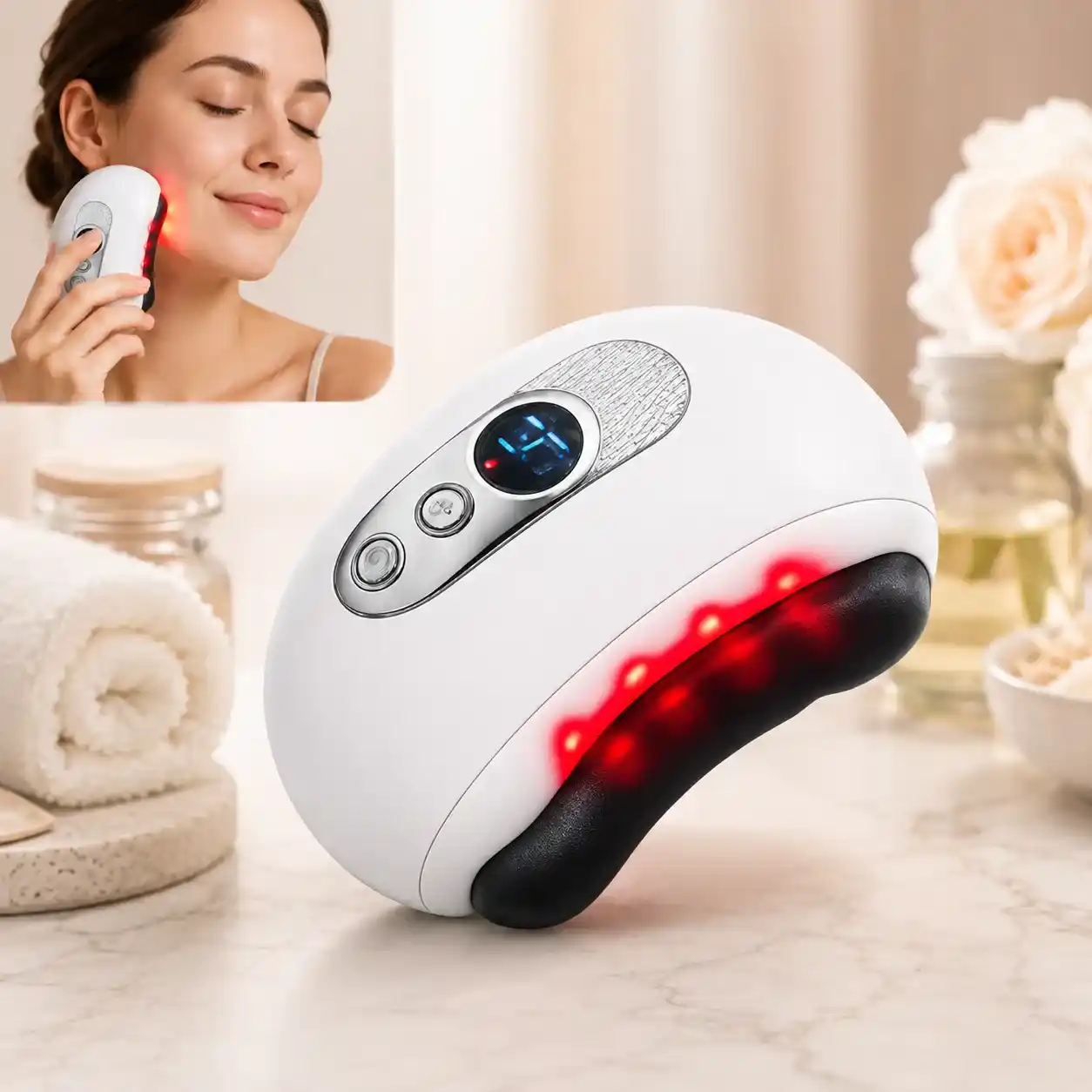 Masajeador Facial Terapia Calor Y Frio