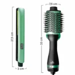 Plancha De Cabello Y Cepillo Secador Rem