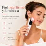 Masajeador Facial Multifuncional LED EMS | Limpia, hidrata y revitaliza tu piel