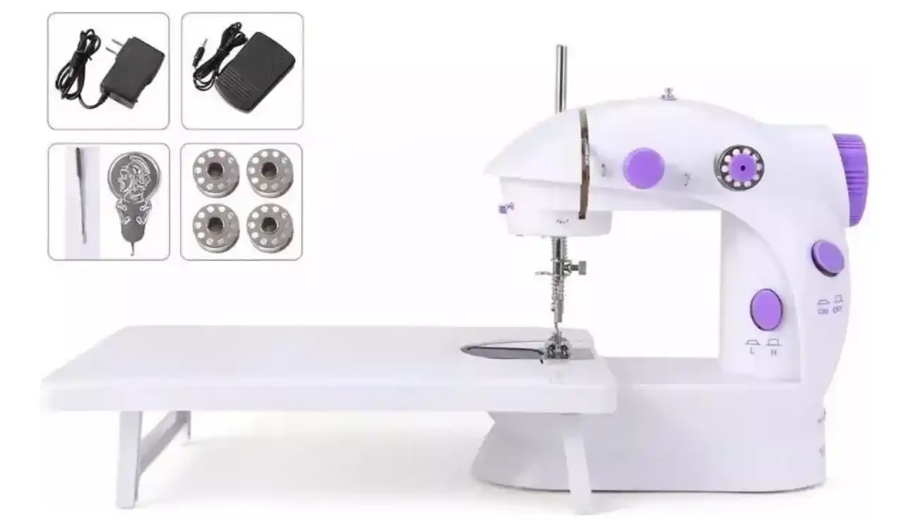 Mini Maquina Coser Portatil Con Mesa