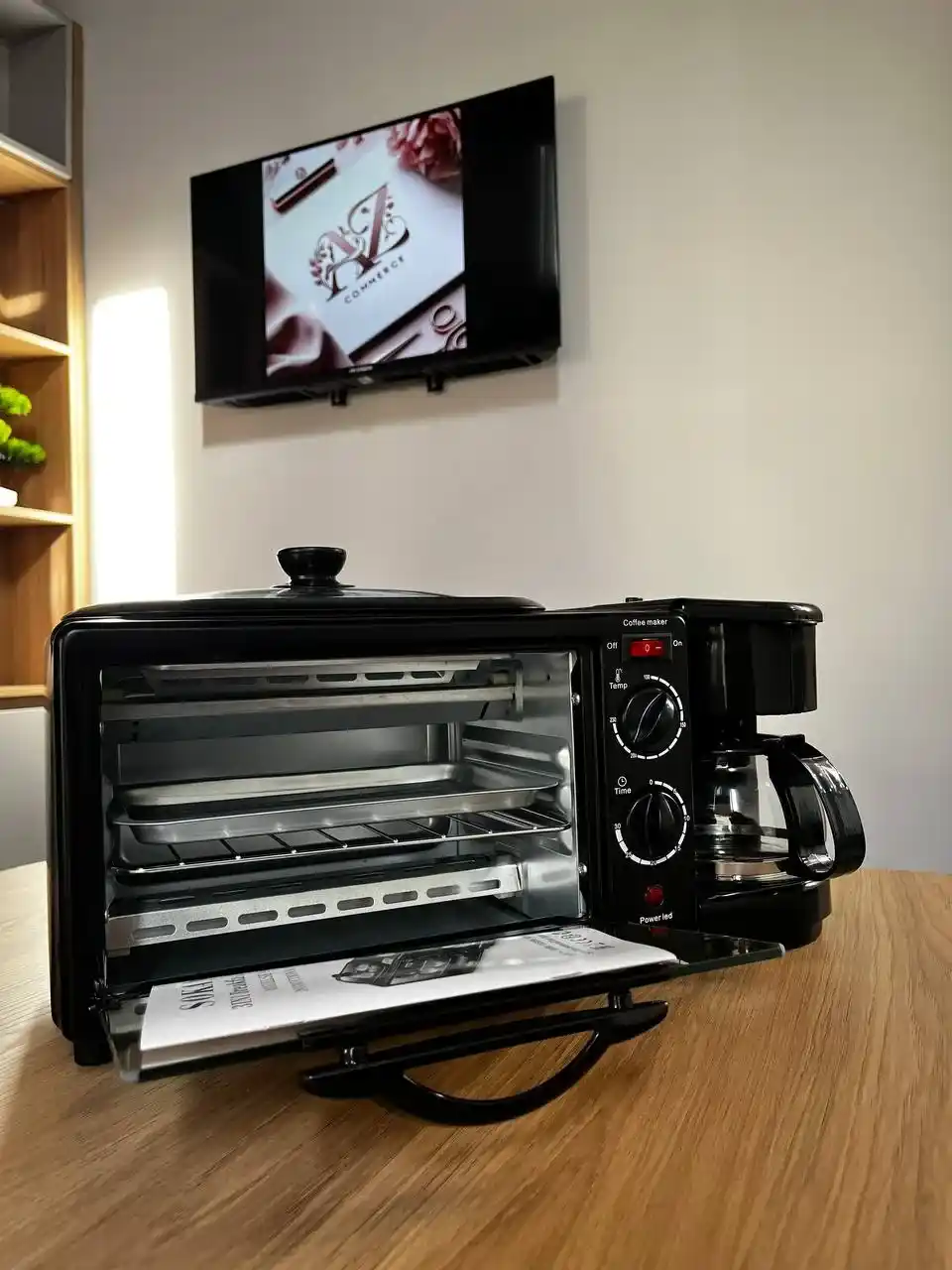 Mini Horno Parrilla 3 En 1 Sokany