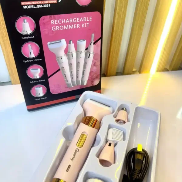 Depiladora Trimmer Recargable 4 En 1
