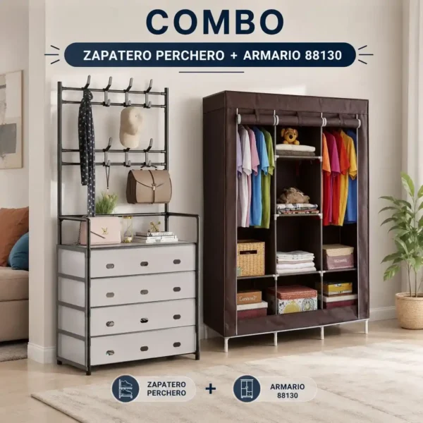 Combo Zapatero Perchero 88130